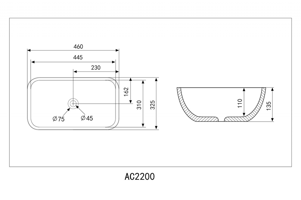 �������� ��������� ABBER Rechteck AC2200 �����